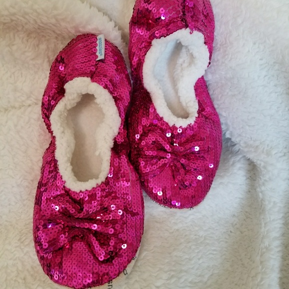 snoozies ballerina bling slippers